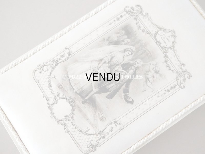 画像3: アンティーク シルクサテン 結婚式のドラジェのボックス AU FIDELE BERGER DE VICHY