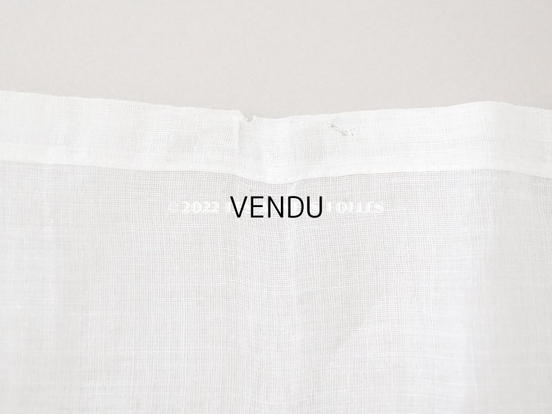 画像6: 1900年代 アンティーク 幅広 ドレスの裾  プリーツ入り レース付 3.44m 幅21.5cm　コットンオーガンジー