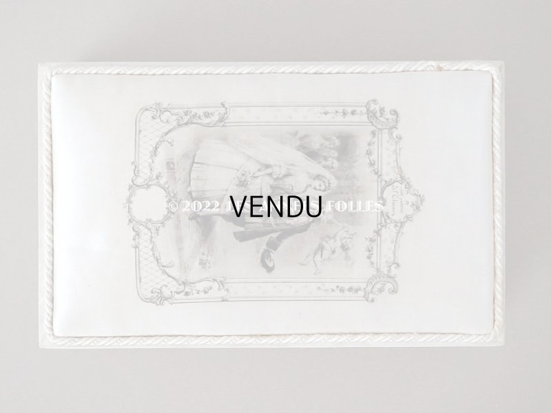 画像6: アンティーク シルクサテン 結婚式のドラジェのボックス AU FIDELE BERGER DE VICHY
