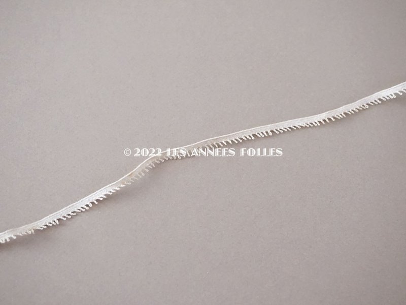 画像5: 1900年代 アンティーク 極細 トリム 生成り 7mm