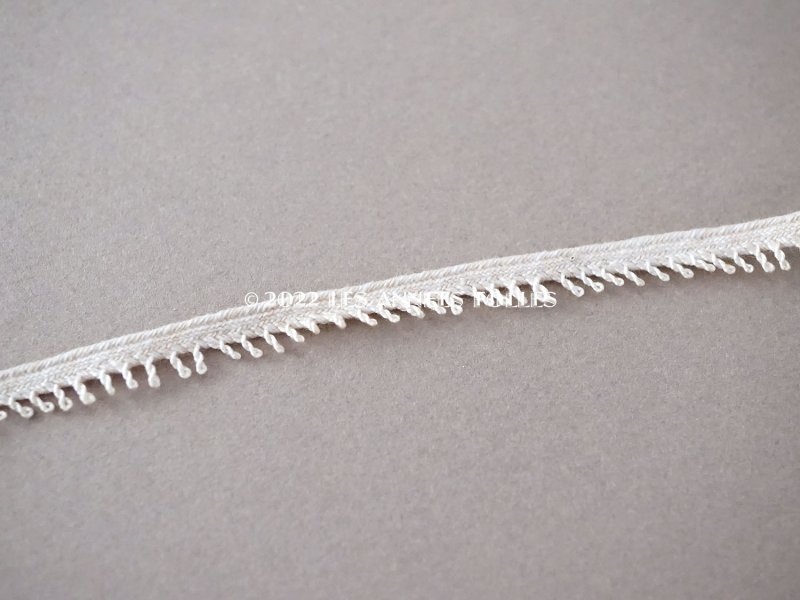 画像3: 1900年代 アンティーク 極細 トリム 生成り 7mm