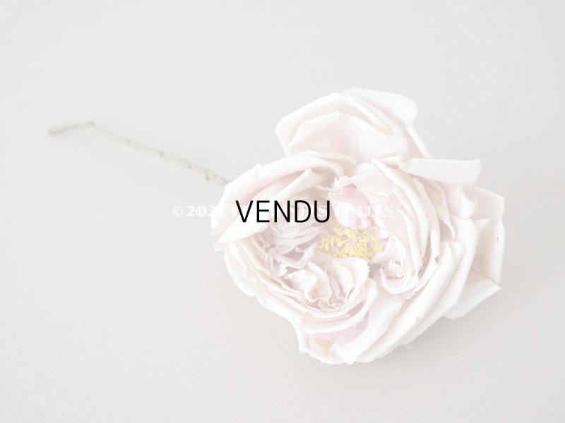 画像3: 1900年代 アンティーク　薔薇の大きな布花 淡いピンク　クウォーター・ロゼット咲き