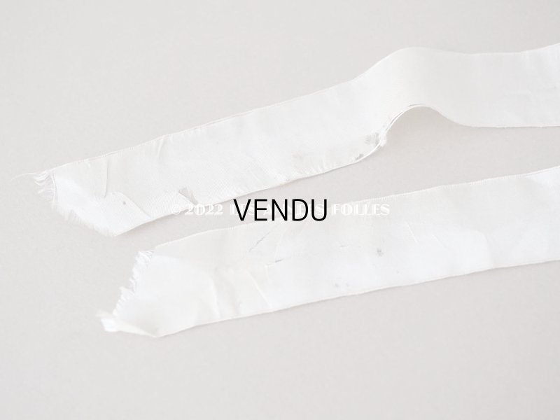 画像14: アンティーク ベビー用　ボネ　手編みのレース＆ベビーピンクのシルクリボン