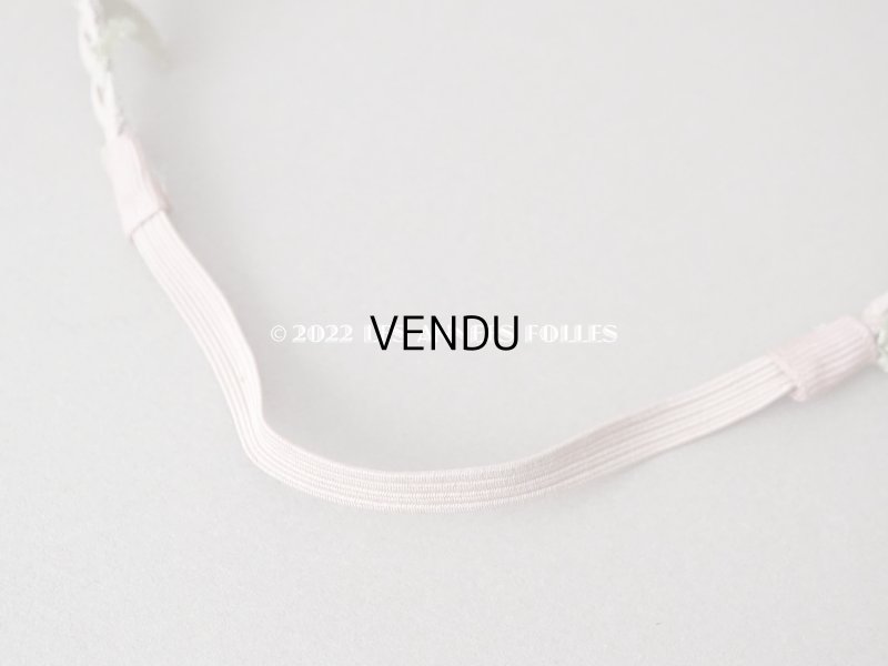 画像9: アンティーク ピンクの薔薇の布花のティアラ 花冠　