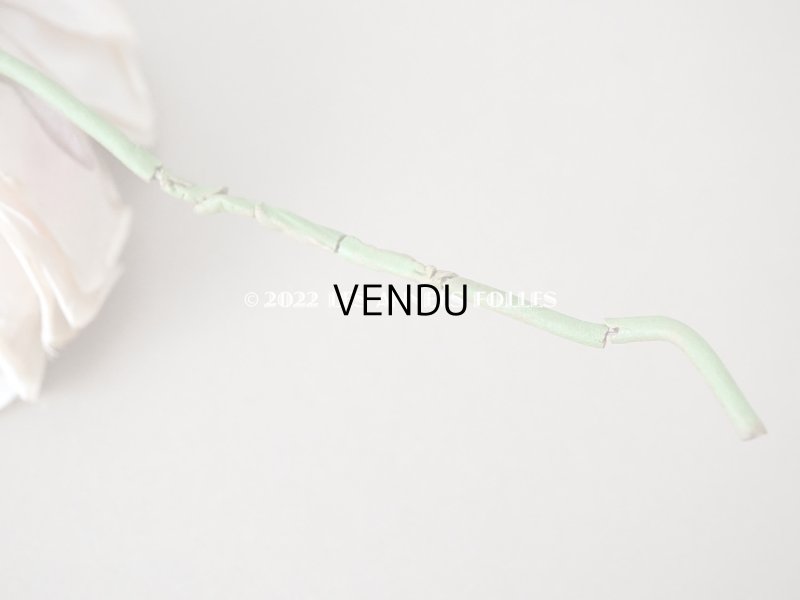 画像6: 1900年代 アンティーク　薔薇の大きな布花 淡いピンク　クウォーター・ロゼット咲き