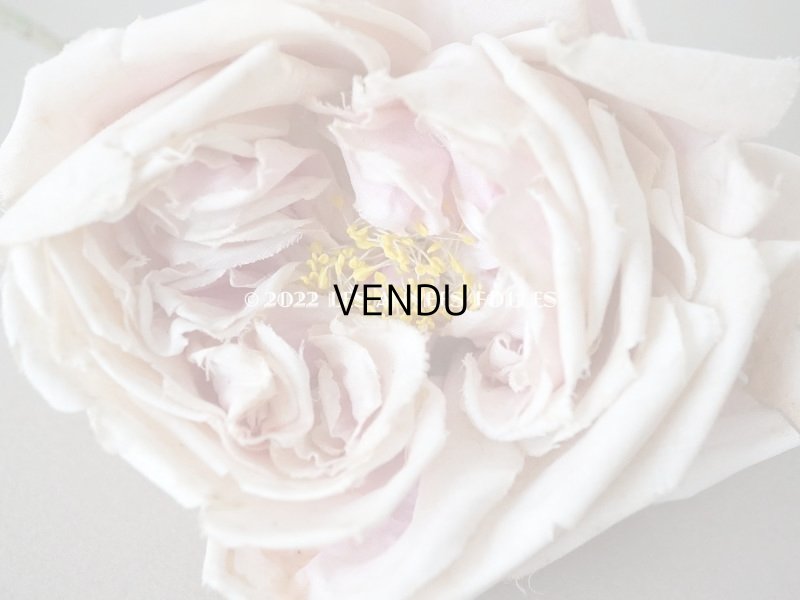 画像4: 1900年代 アンティーク　薔薇の大きな布花 淡いピンク　クウォーター・ロゼット咲き