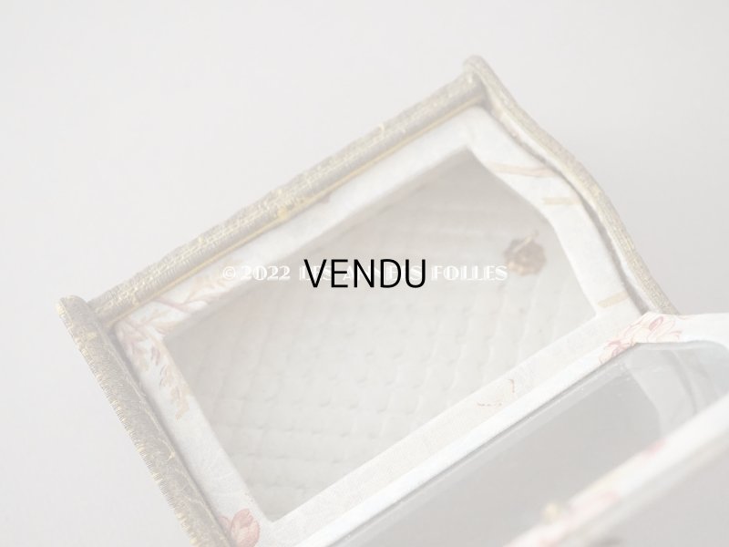 画像9: 19世紀末 アンティーク ジュエリーボックス  カルトナージュ