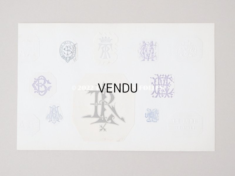 画像18: 19世紀 アンティーク モノグラムのアルバム