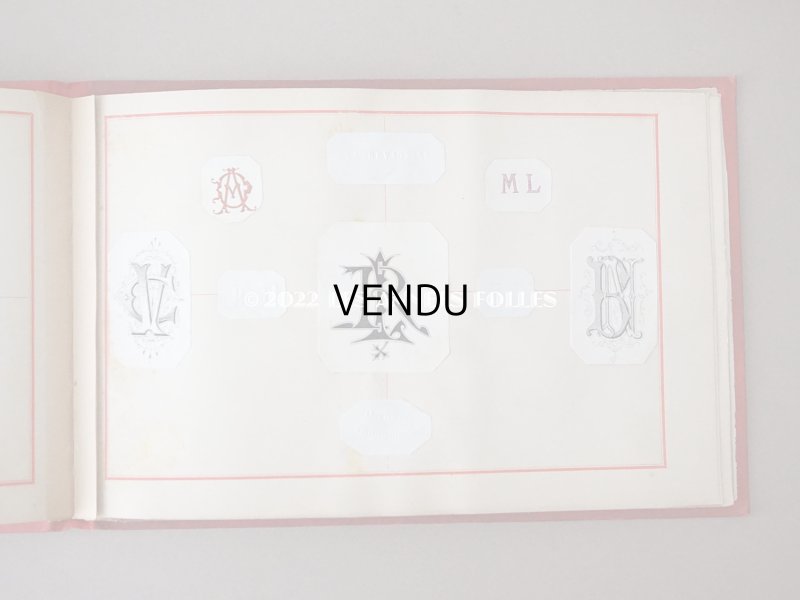 画像10: 19世紀 アンティーク モノグラムのアルバム