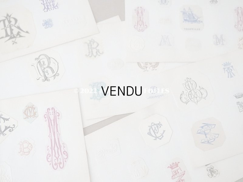 画像15: 19世紀 アンティーク モノグラムのアルバム