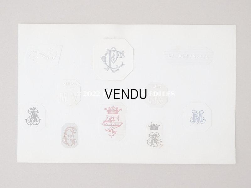 画像17: 19世紀 アンティーク モノグラムのアルバム