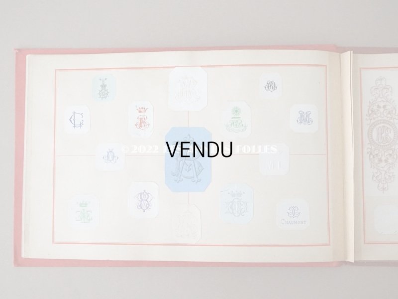 画像4: 19世紀 アンティーク モノグラムのアルバム