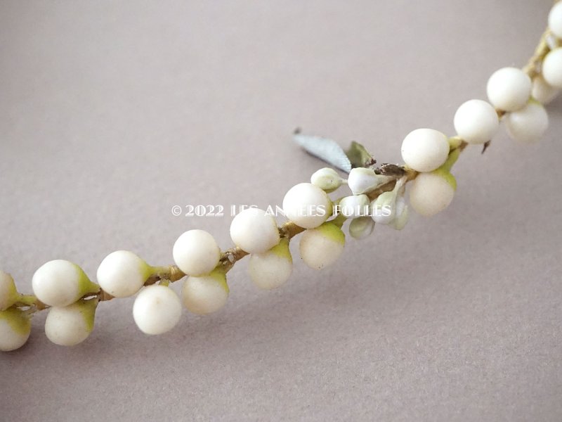 画像8: アンティーク ワックスフラワーのティアラ & ブーケ & ピアスのセット ウェディング 結婚式