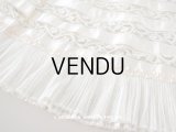 1900年頃 アンティーク  ドレスの裾 パウダーピンクのシルクサテン＆プリーツレース 