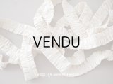 アンティーク ギャザー入りリボン クリーム色  2.7m 幅2.1cm 