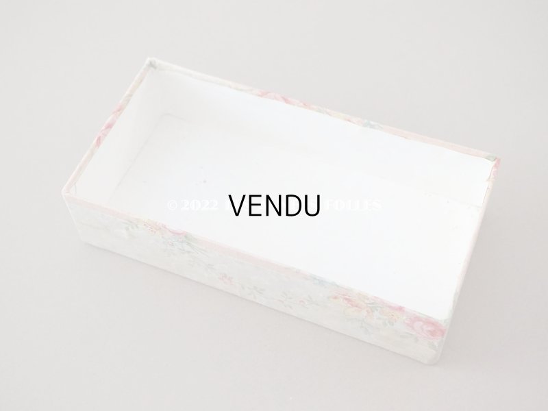 画像6: 1900年代 アンティーク お菓子箱 薔薇と勿忘草のリース