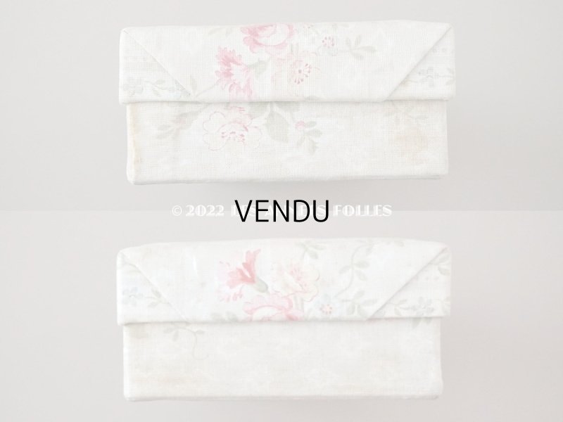 画像5: 1900年代 アンティーク お菓子箱 薔薇と勿忘草のリース