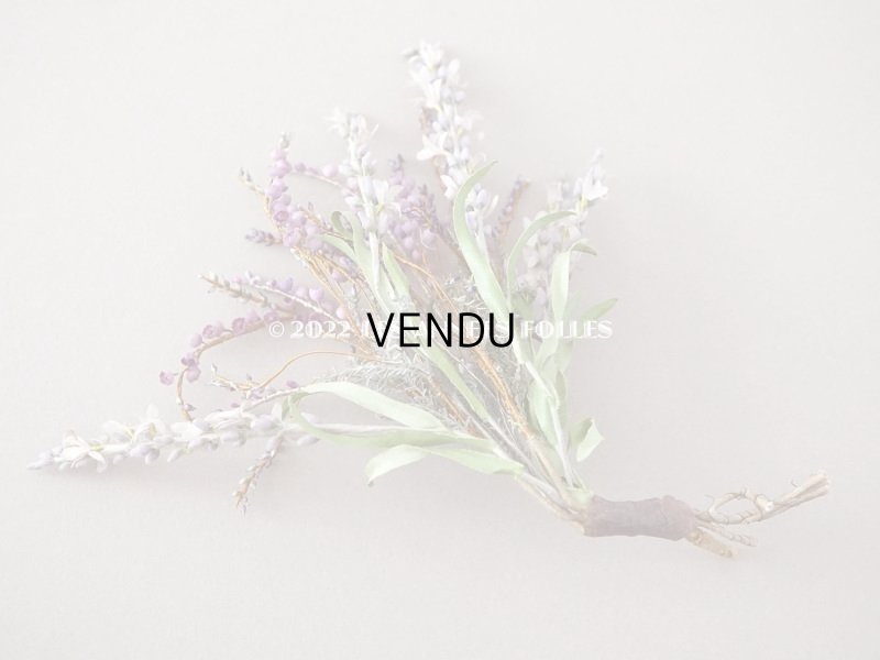 画像6: アンティーク ラヴェンダーの布花