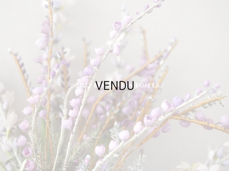 画像8: アンティーク ラヴェンダーの布花