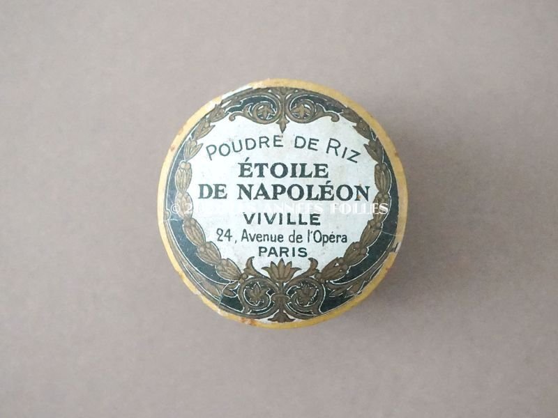 画像2: アンティーク 小さなパウダーボックス POUDRE DE RIZ ETOILE DE NAPOLEON - VIVILLE PARIS -