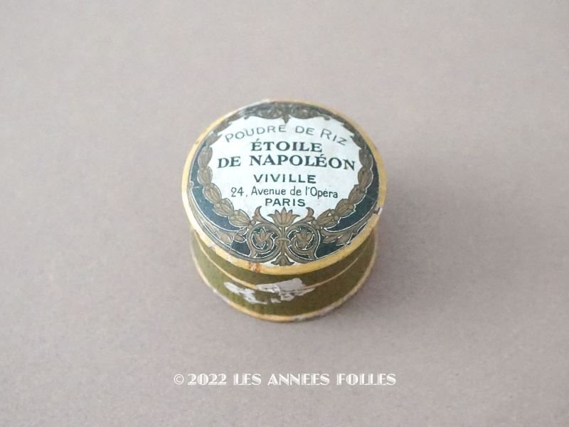 画像1: アンティーク 小さなパウダーボックス POUDRE DE RIZ ETOILE DE NAPOLEON - VIVILLE PARIS -