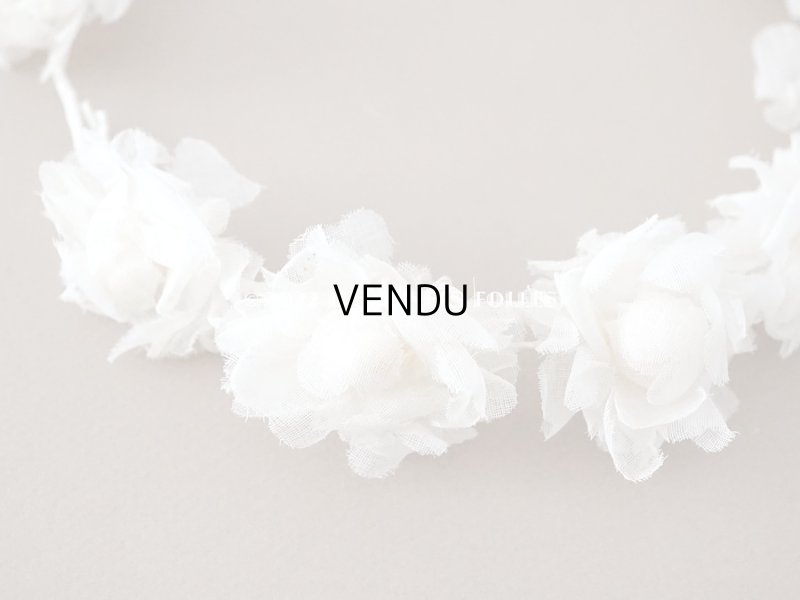 画像3: アンティーク 薔薇の布花のティアラ 花冠　