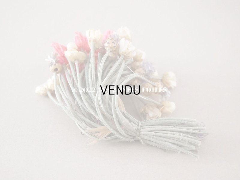 画像4: アンティーク フランス国花の布花 矢車菊＆ヒナゲシ＆マーガレット