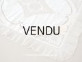 アンティーク シルクリボンが結ばれた　ベビーベッドカバー ホワイトワーク＆プリーツ入りチュールレース