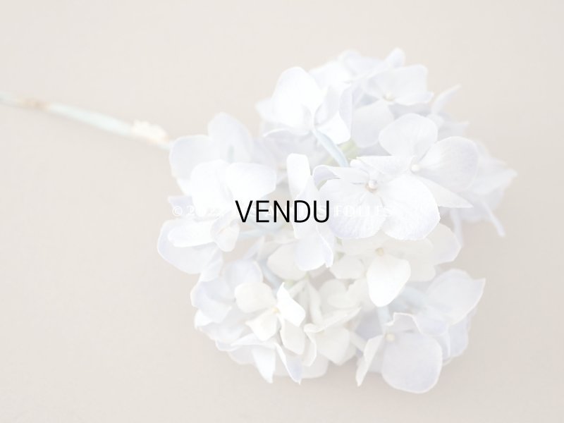 画像4: アンティーク 紫陽花の布花 ごく淡い青紫