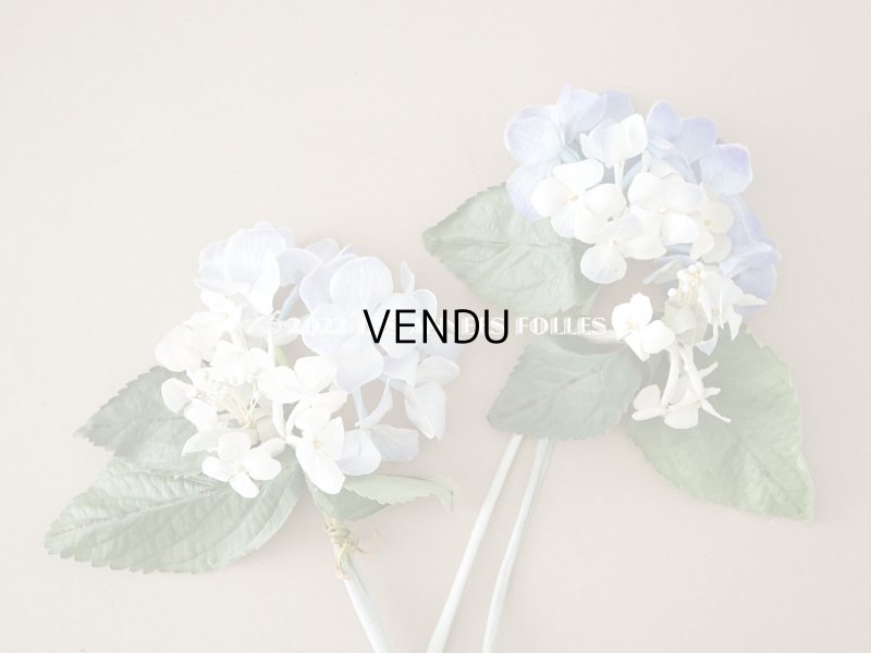 画像9: アンティーク 紫陽花の布花　淡い青紫