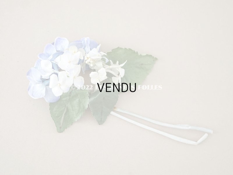 画像6: アンティーク 紫陽花の布花　淡い青紫