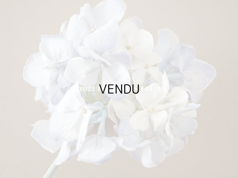 画像5: アンティーク 紫陽花の布花 ごく淡い青紫