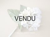 アンティーク 紫陽花の布花　ごく淡い青紫