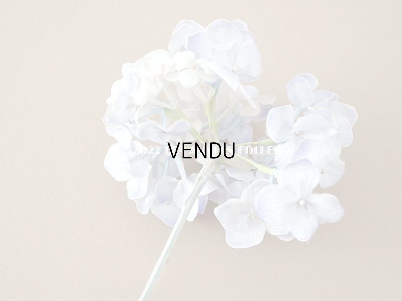 画像7: アンティーク 紫陽花の布花 ごく淡い青紫