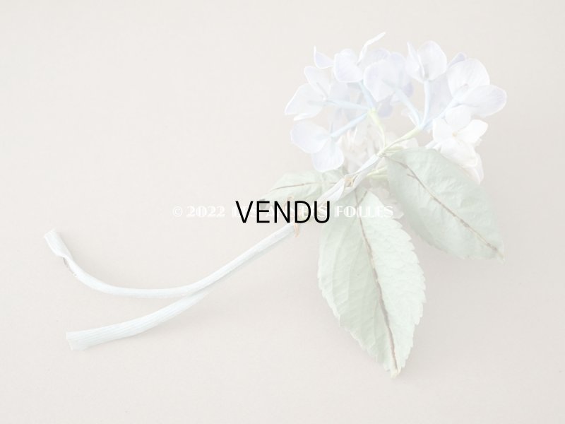 画像5: アンティーク 紫陽花の布花 ごく淡い青紫