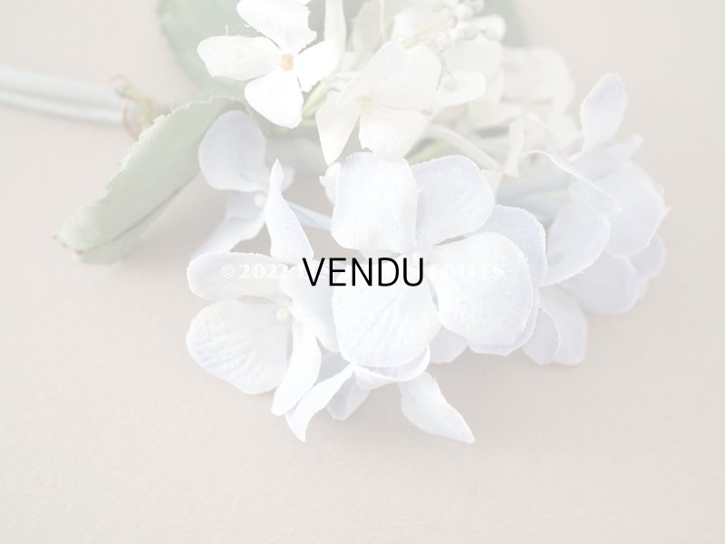 画像3: アンティーク 紫陽花の布花 ごく淡い青紫