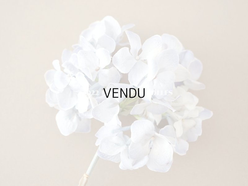 画像3: アンティーク 紫陽花の布花 ごく淡い青紫