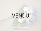 アンティーク 紫陽花の布花　淡い青紫