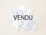 アンティーク 紫陽花の布花　淡い青紫