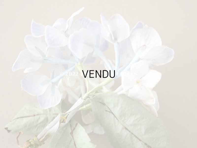 画像6: アンティーク 紫陽花の布花 ごく淡い青紫