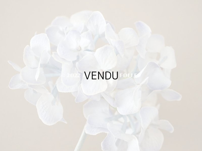 画像6: アンティーク 紫陽花の布花 ごく淡い青紫