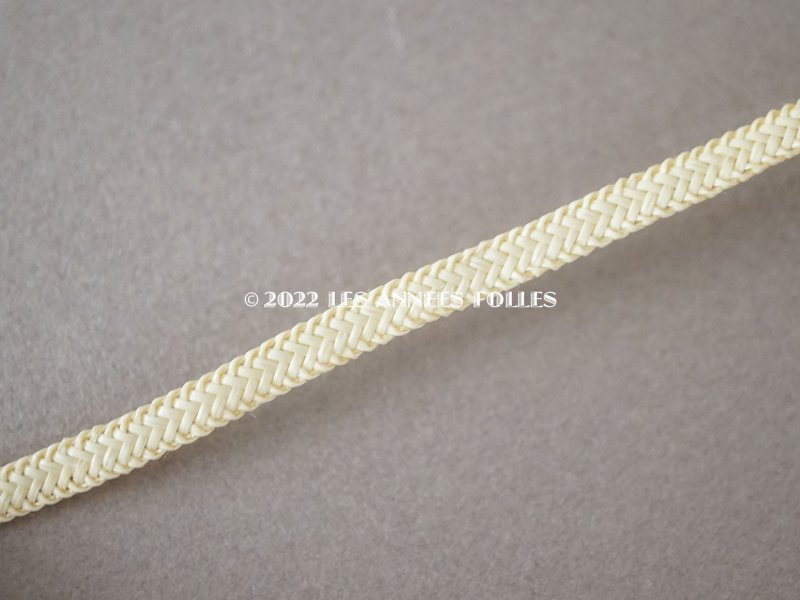 画像5: アンティーク ドール用 極細 帽子用ブレード 約70m 幅4mm弱 ストローハット アイボリー