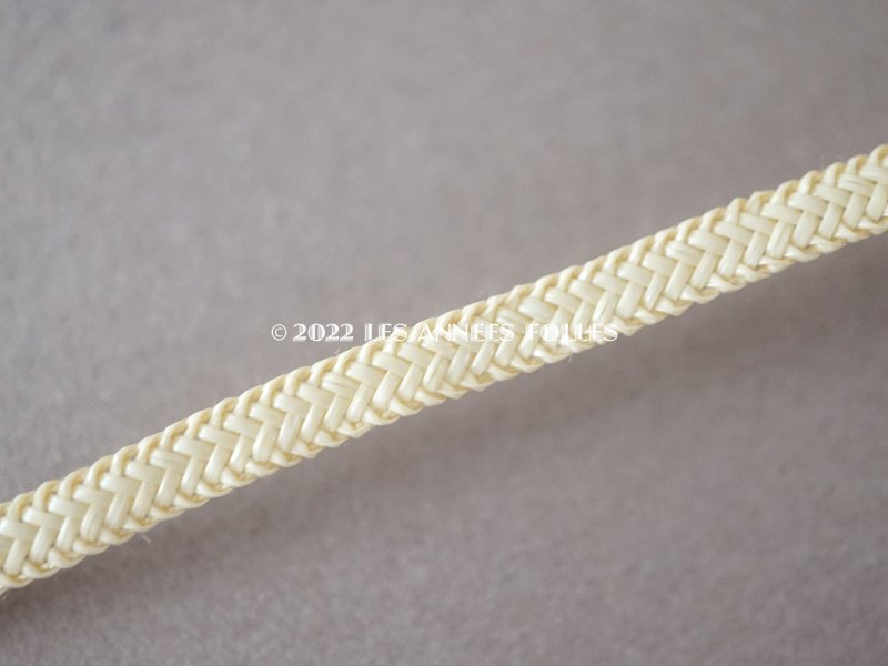 画像6: アンティーク ドール用 極細 帽子用ブレード 約70m 幅4mm弱 ストローハット アイボリー