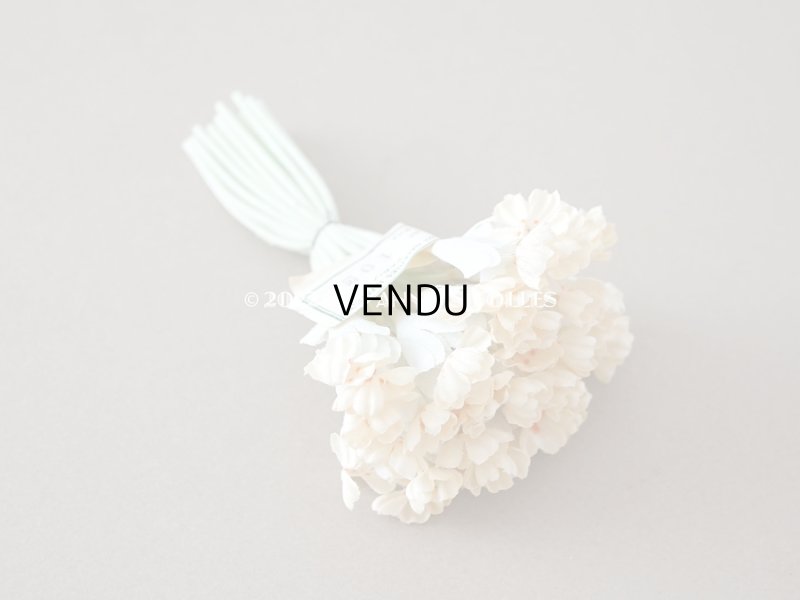 画像6: アンティーク アイボリー色の布花　ラベル付き - AUX GALERIES LAFAYETTE -