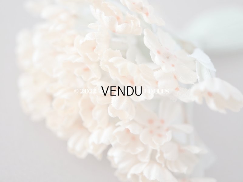 画像3: アンティーク アイボリー色の布花　ラベル付き - AUX GALERIES LAFAYETTE -