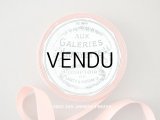 1900年代 アンティーク リボン サーモンピンク 7.55m  - AUX GALERIES LAFAYETTE -