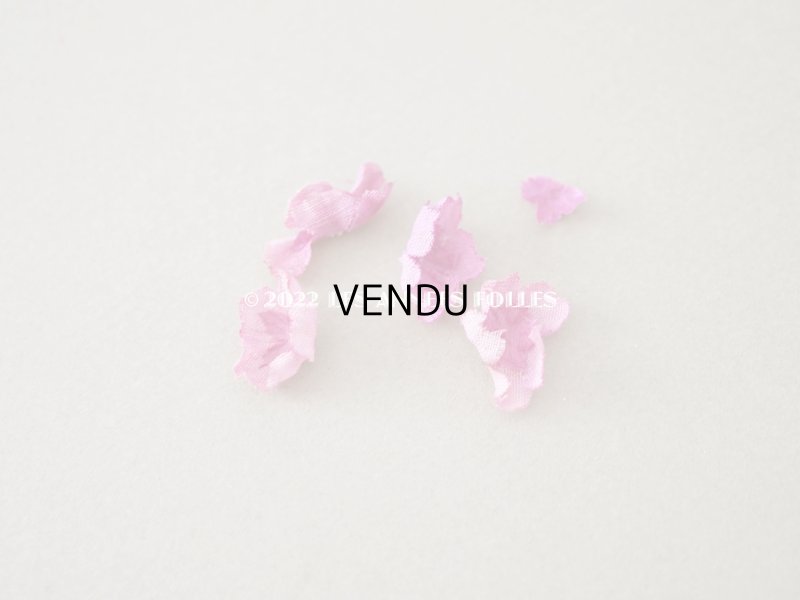 画像13: アンティーク ピンクの布花のガーランド ティアラ 花冠 70cm