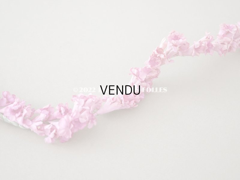 画像5: アンティーク ピンクの布花のガーランド ティアラ 花冠 70cm