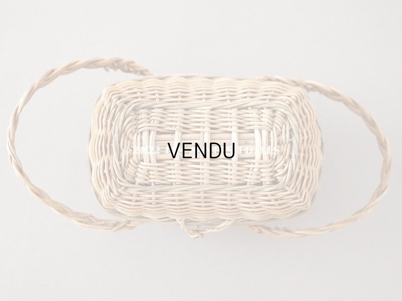 画像4: アンティーク ドール用 パニエ オリーブグリーンのライン入り