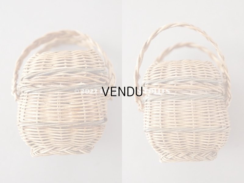 画像10: アンティーク ドール用 パニエ オリーブグリーンのライン入り